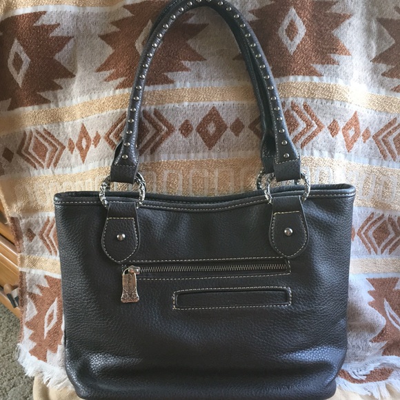 Montana West Bags Genuine Cowhide Leather Western Trinity Ranch Bag